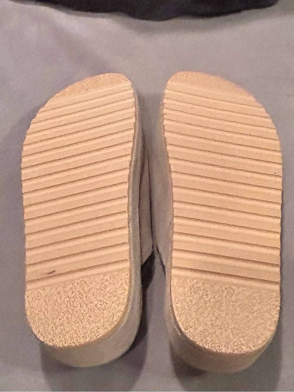 Steve Madden Mellow Taupe Suede Slingback Platform Clogs Women’s Shoes size 9 - Picture 9 of 9
